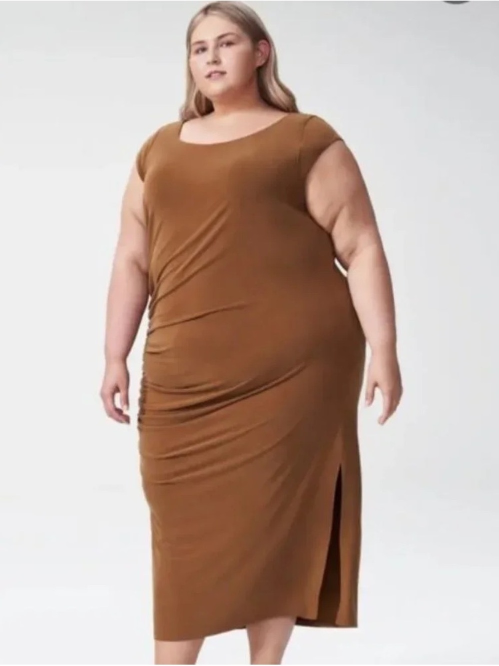 Universal Standard Rachel Ruched Midi Dress (US Small 14/16)